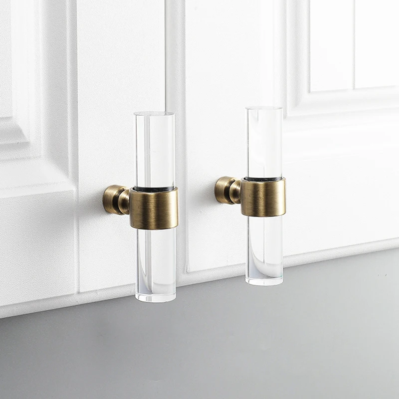 Современные акриловые дверные ручки ручка для ящиков шкафов кухонный шкаф ящика