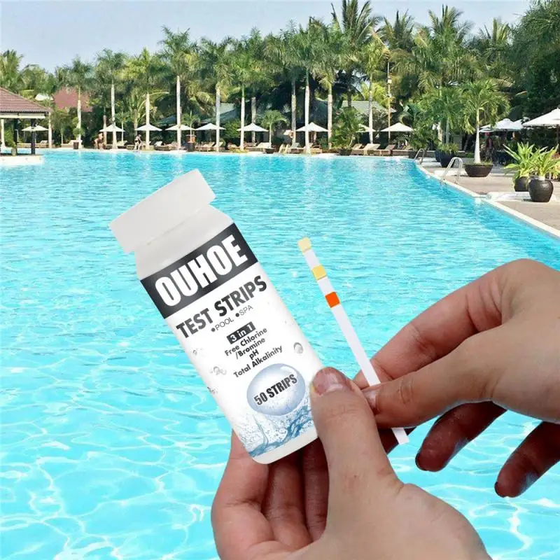 

3 in 1 PH Test Strips for Pool Spa Quick and Easy Detection of PH 50 Pcs.