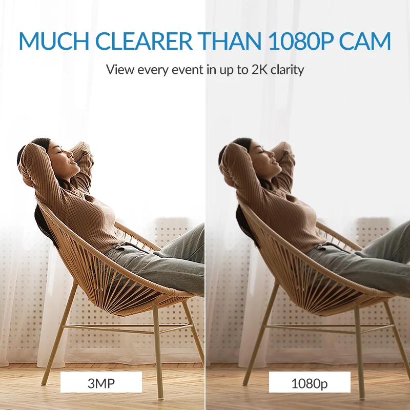 

U Pro Security Camera 2K HD IP Cam Pan & Tilt With Wifi 360Auto Cruise Home Human & Pet AI Voice Compatibility