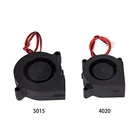 5015 4020 вентилятор 12 в 24 В турбоохлаждающий вентилятор 50x50x15 мм 12 В24 В черные пластиковые вентиляторы для экструдера 3D-принтера запчасти