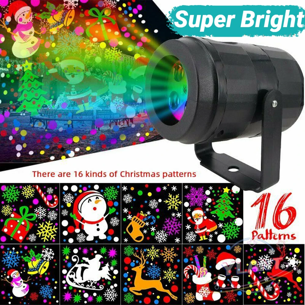 

Светодиодный Рождественский прожектор, уличный и комнатный сцсветильник светильник для вечерние светодиодный Лазерная лампа для проекции...
