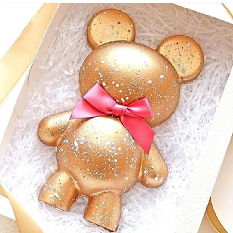 ​Large Size 3D Lovely Baby Bear Silicone Mousse Mold Creative Breakable Chocolate Mould Cake Decorating Tools Baking Accessories