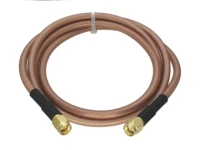 rg142 sma male plug to sma male plug straight rf jumper pigtail cable 4inch10ft