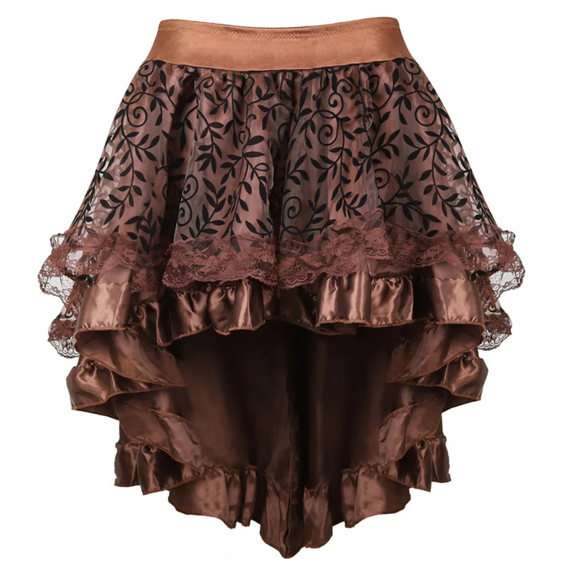 Женская юбка в стиле стимпанк винтажный корсет викторианском костюмы для