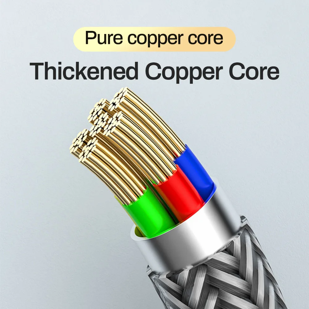 Tomtif 1.2m PD Type C To USB Cable Male Golden Plug Data Wire For Samsung Xiaomi iPhone Fast Charging 3A | Мобильные телефоны и