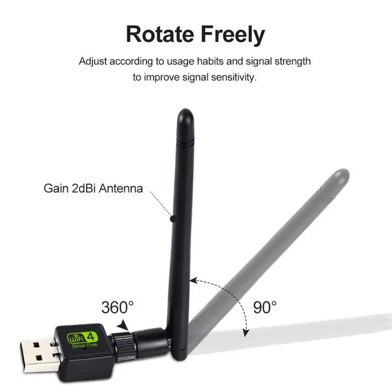 

150mbs Mini Wireless Network Card Wifi Receiver Driver-free Computer Wifi External Network Receiver Card Usb N6U3