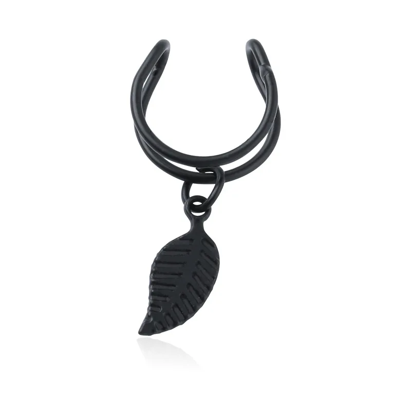 New Arrival Leaf Clip Earrings Gold/Silver/Balck Ear 1 Piece Punk Cuff For Women Men Exquisite Gift Drop Shipping | Украшения и