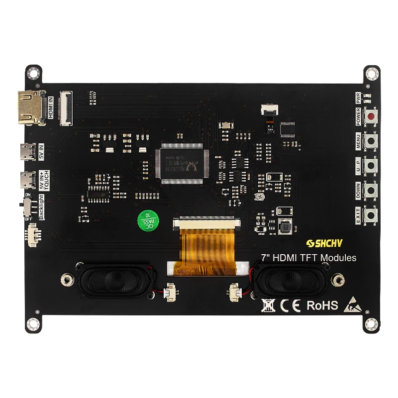 7-дюймовый сенсорный экран Raspberry Pi 4 Model B 1024x60 0 IPS TFT ЖК-дисплей с кронштейном для