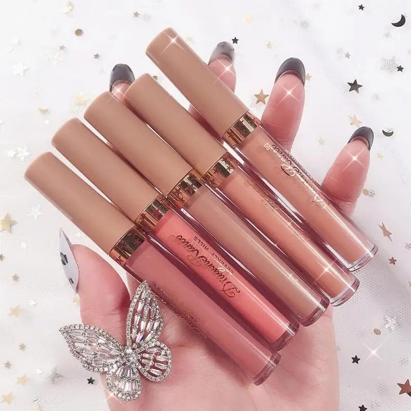 

5PCS/Set Matte Lipstick Set Lasting Moisturing Lip Gloss Liquid Lipstick Velvet Red Sexy Lip Gloss Women Lip Make-up Cosmetic