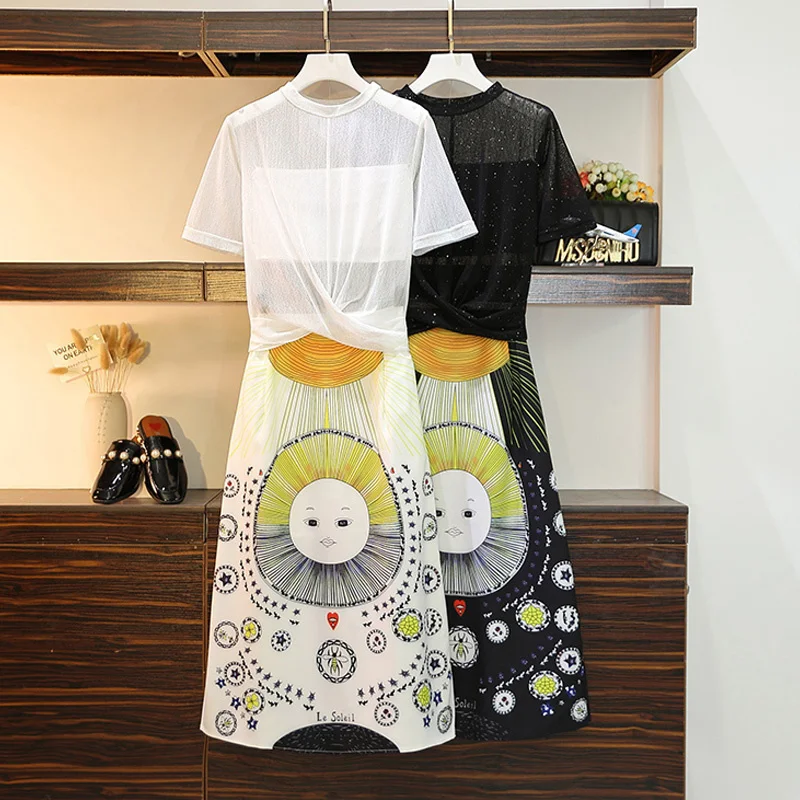 

2021 Summer Vintage Print Long Skirts woman fashion Women High Waist Midi Skirt Ladies Green Beach Sexy Wrap Fashion suit skirt