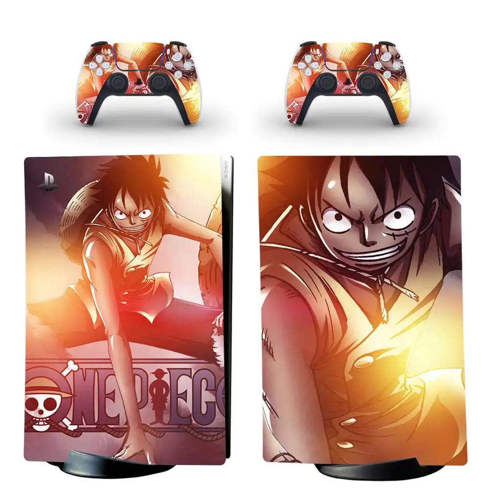 

One Piece Luffy PS5 Digital Edition Skin Sticker for PlayStation 5 Console and Controllers PS5 Skin Sticker Decal Vinyl