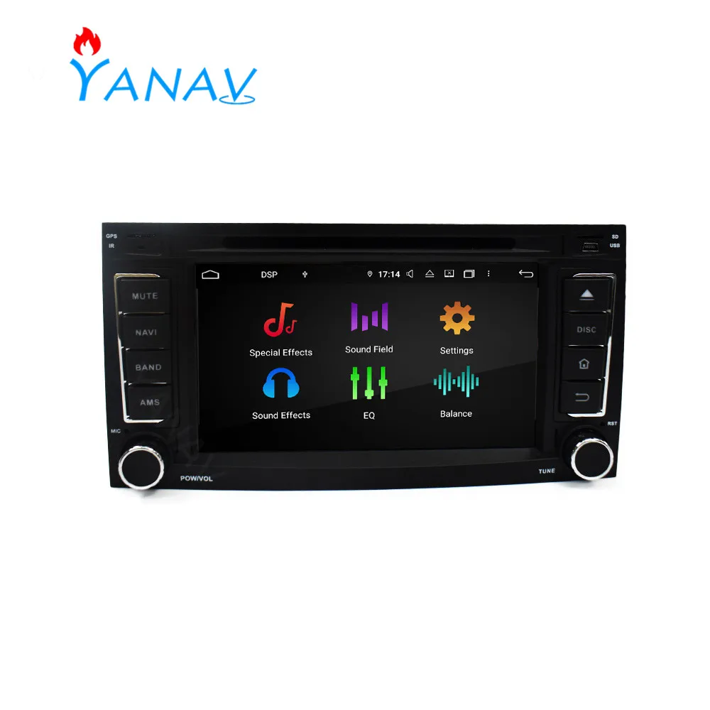Автомобильный радиоприемник с навигацией GPS audio 2DIN Android стерео приемник для vw Touareg