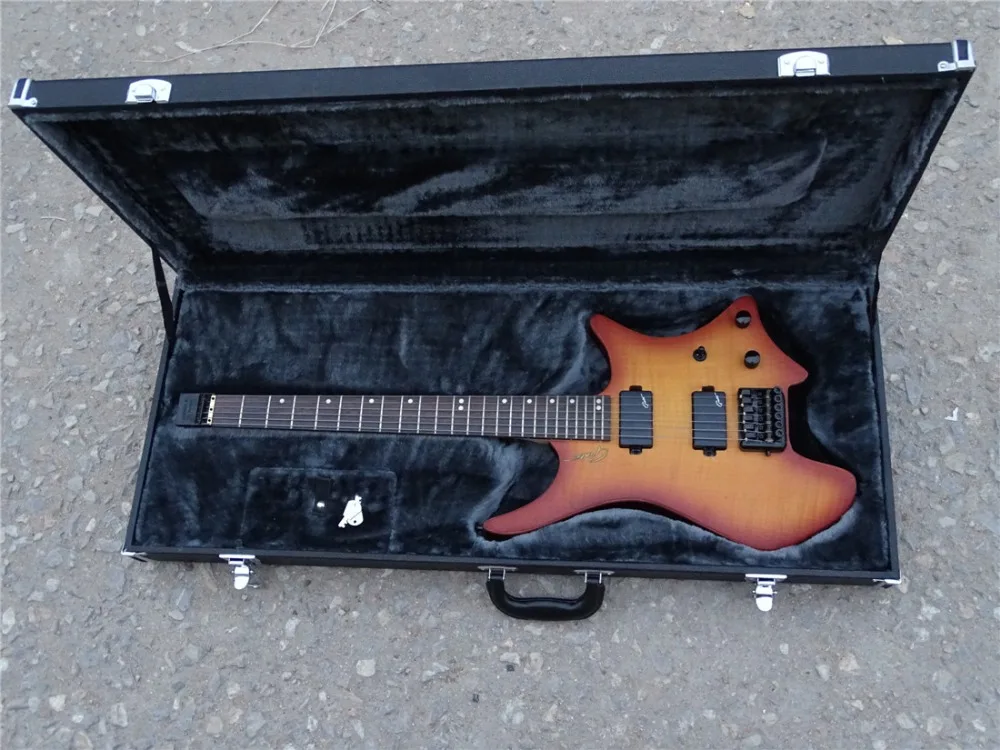 Boden OS6 6 струн sunburst отделка безголовая электрогитара Бесплатная доставка