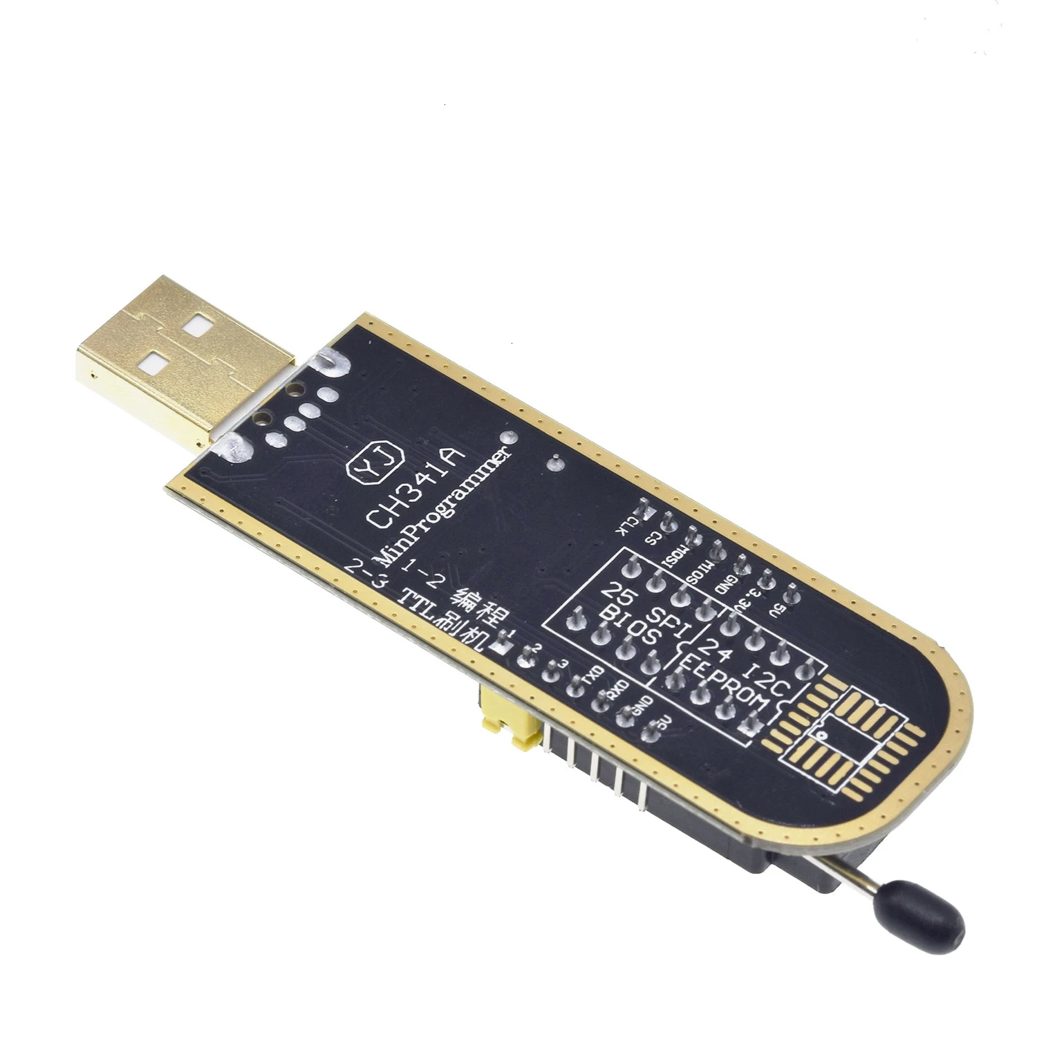 TZT CH341A 24 25 серии EEPROM флэш-память биос USB программист модуль+ SOIC8 SOP8 тестовый зажим для EEPROM 93CXX/25CXX/24CXX