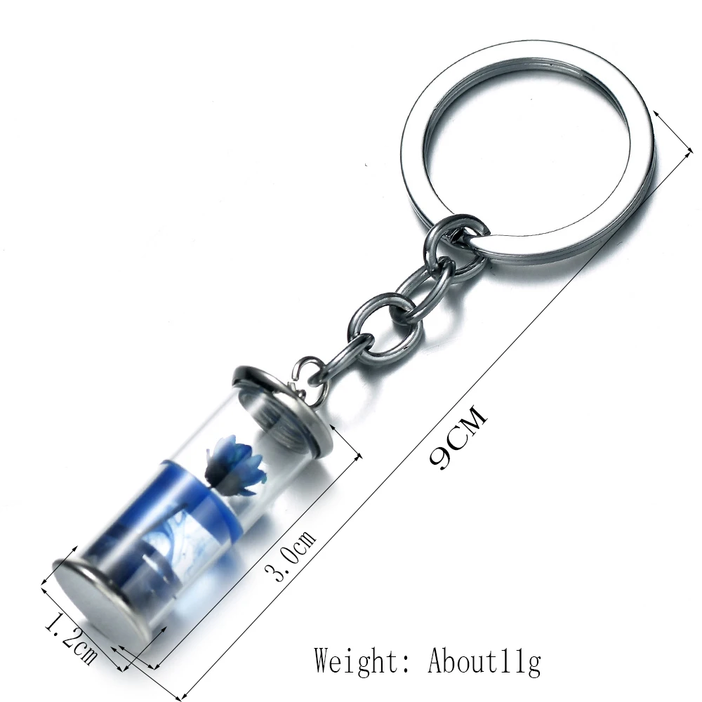 Модный брелок для ключей с натуральным вечным цветком брелки засушенными