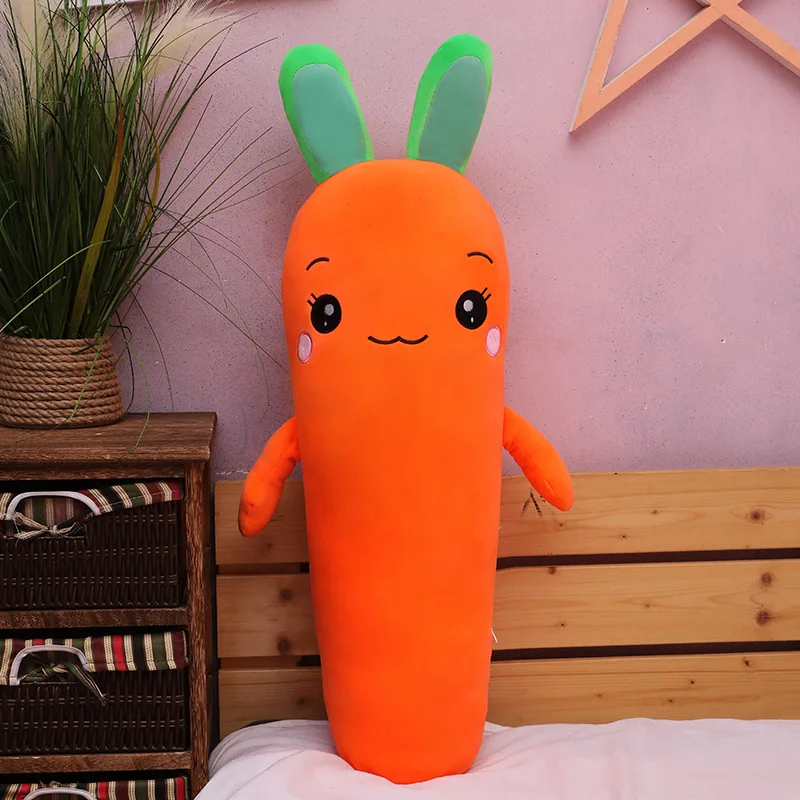 

Zqswkl 65/85/105cm rabbit plush toy creative carrot doll soft children toys christmas birthday gift long pillow hugs stuffed toy