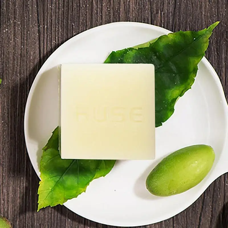 

1Pcs 100g Face Soap Goat Milk sea salt mite removal Soap Cleaning Nourishing Oil-Control Whitening Acne Treatment Soap