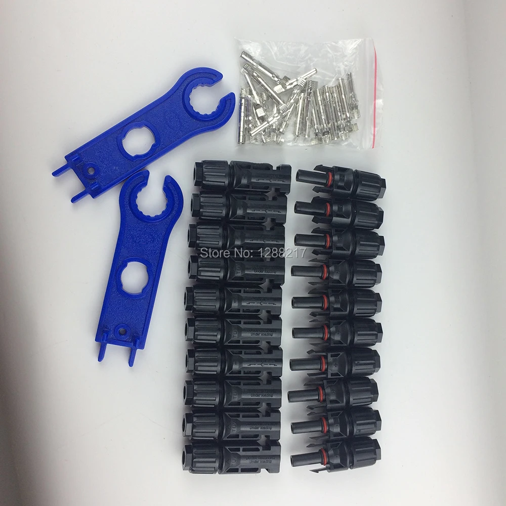 Бесплатная доставка! 10 пар штекерных и гнездовых разъемов панелей солнечных