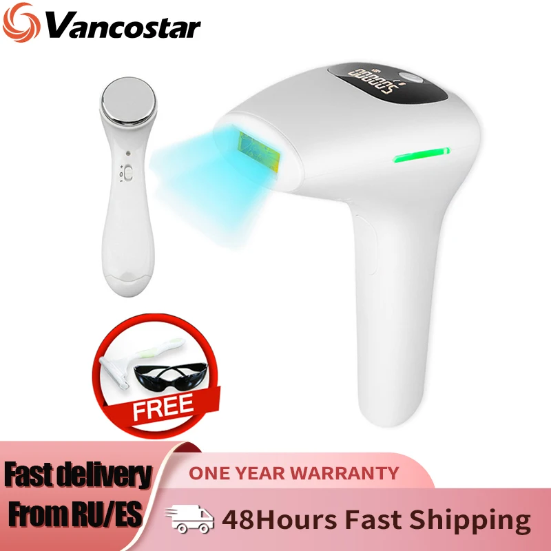 

Лазерный эпилятор для мужчин, женщин, мужчин, 500000 вспышек, ЖК-дисплей