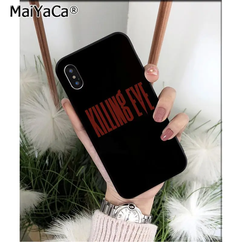 Мягкий чехол MaiYaCa Killing Eve из ТПУ высокого качества для Apple iPhone 8 7 6 6S Plus X XS MAX 5 5S SE XR 11