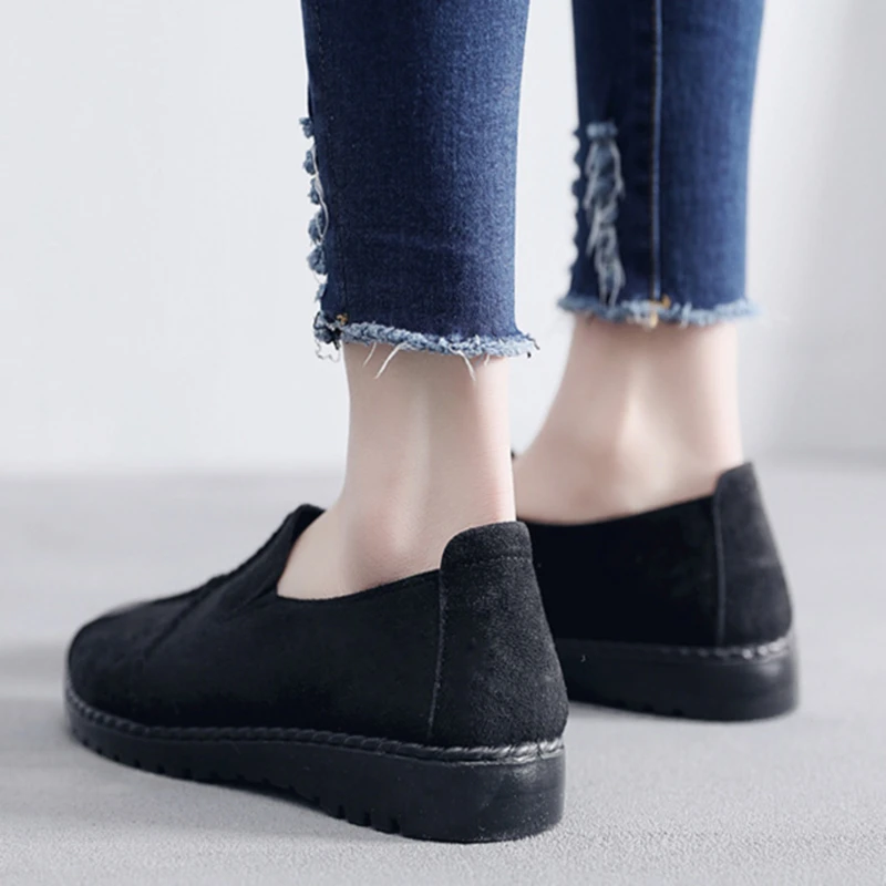 

Plus Size 36-43 Women Flats shoes 2020 Loafers Candy Color Slip on Flat Shoes Comfortable Ladies shoes