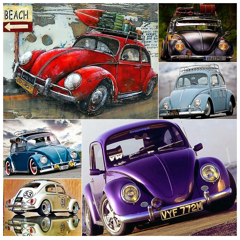 

5D Diamond Painting Car Cross Stitch Home Decor Gift Art Picture on Wall Full Drill Mosaic Handmade Rhinestone Embroidery Kits