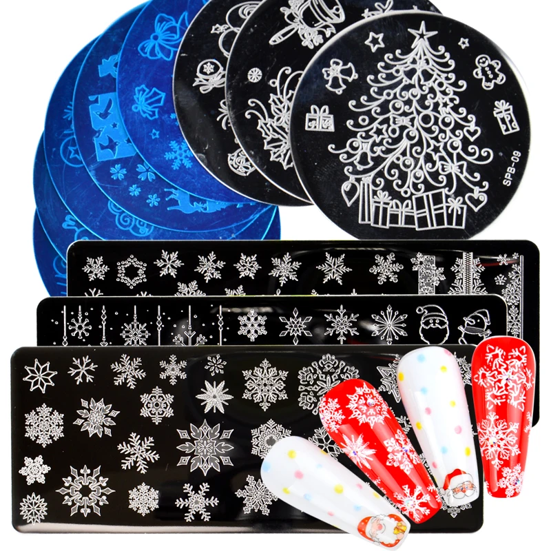 1 шт. пластина для стемпинга нейл-арта с изображениями цветов и животных кружево