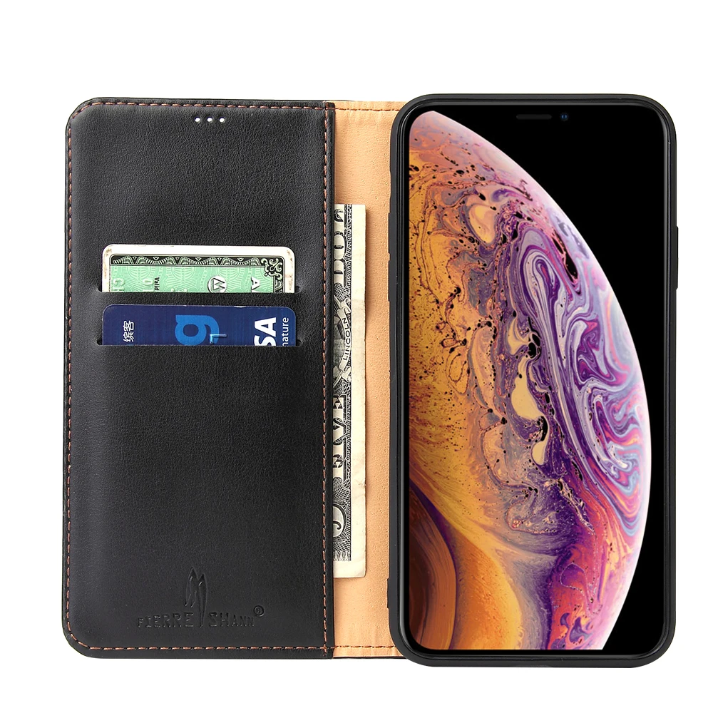 Для iPhone X XS MAX XR 7 8 Plus Кожаный Чехол с Карманом для Карт Стойка-Книжка Бумажник Обложка 11 Pro Max Phone on.