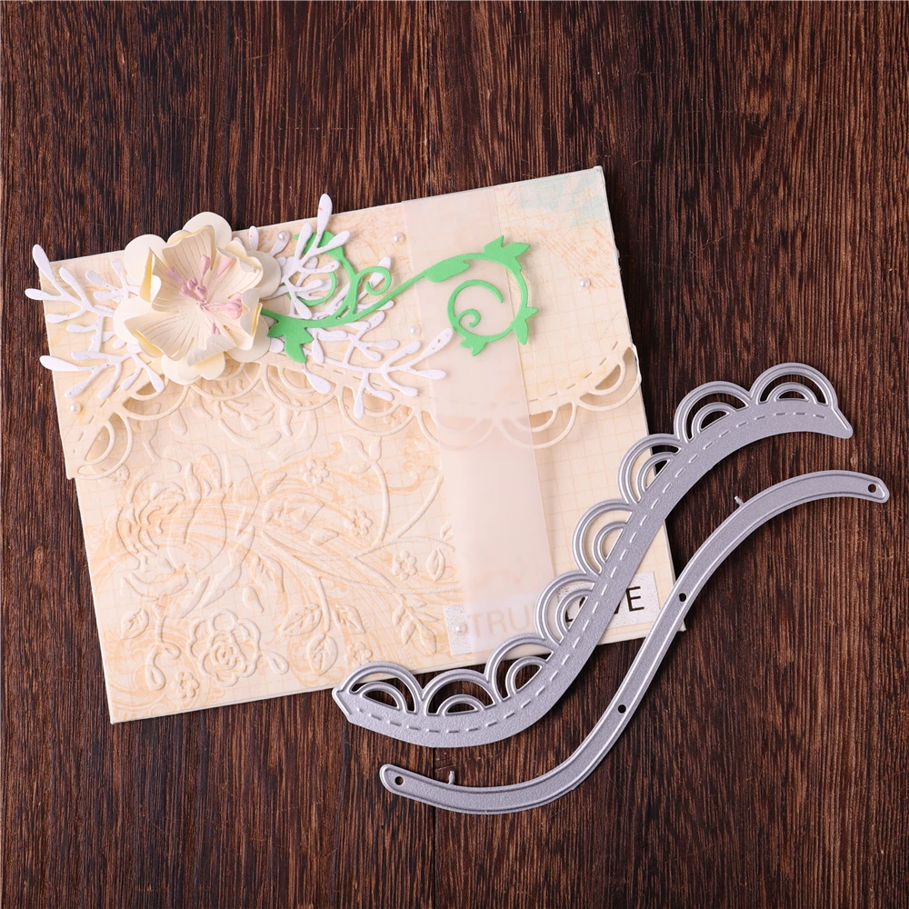

Kokorosa Lace Edge Dies Wave Metal Cutting Dies for Card Making Scrapbooking Embossing DieCut Stencil Craft New 2020 for Dies