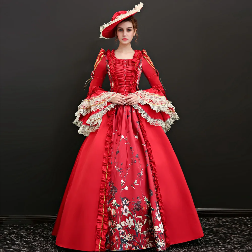 

Rococo Baroque Marie Antoinette Dress 19th Century Southern Belle Ball Gown Renaissance Historical Victorian Period Costumes