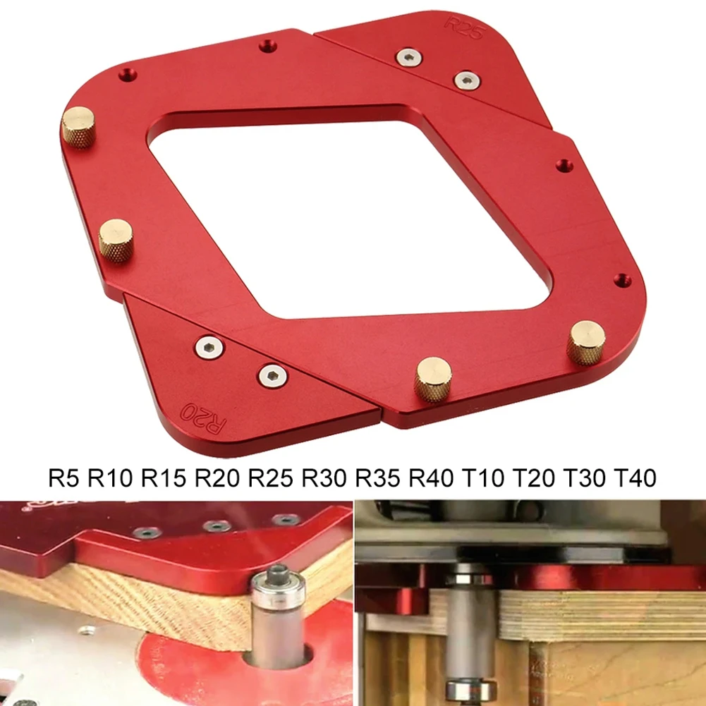 

13pcs Trimming Machine Hand Tools Woodworking Radius Profile Template Kit Aluminum Alloy Round Beveled Multifunction Home DIY