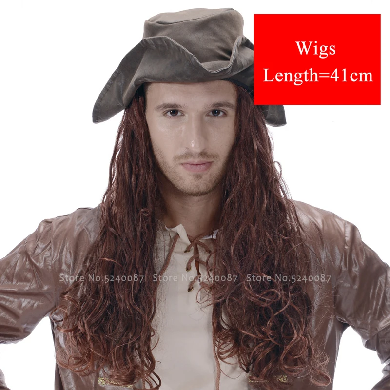 Хэллоуин Карнавал пиратский капитан дикарь парик Принцесса Вечерние парики