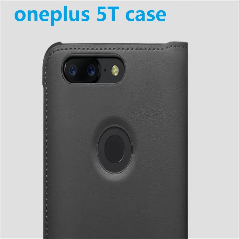 Официальный oneplus 5T бампер чехол задняя крышка Karbon из палисандра или эбенового дерева дерево круглый защитный чехол oneplus 5t - Цвет: oneplus 5T Flip case