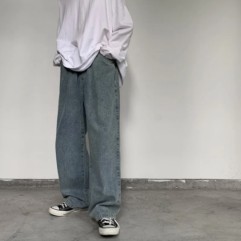 Новинка весна осень 2020 свободные широкие джинсы в японском стиле ретро модные
