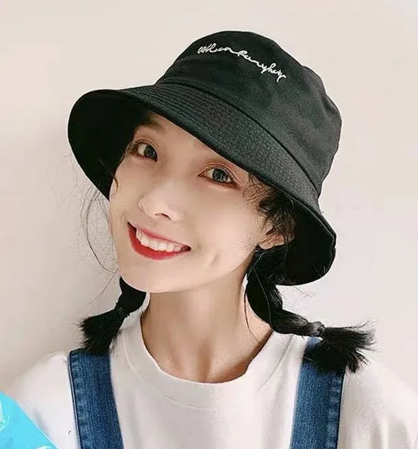

Men Women Bucket Hats women Street Style Harajuku Letters Print Outdoor Sunscreen Cotton travel Hunting Cap hats wholesale