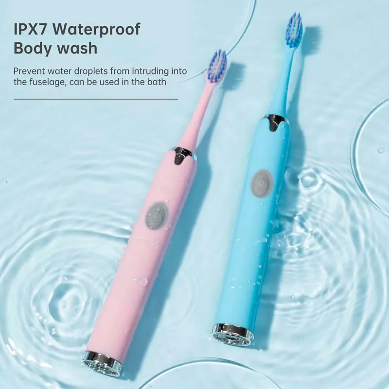 Ультразвуковая электрическая зубная щетка Tongwode 2 шт. водонепроницаемая Бытовая