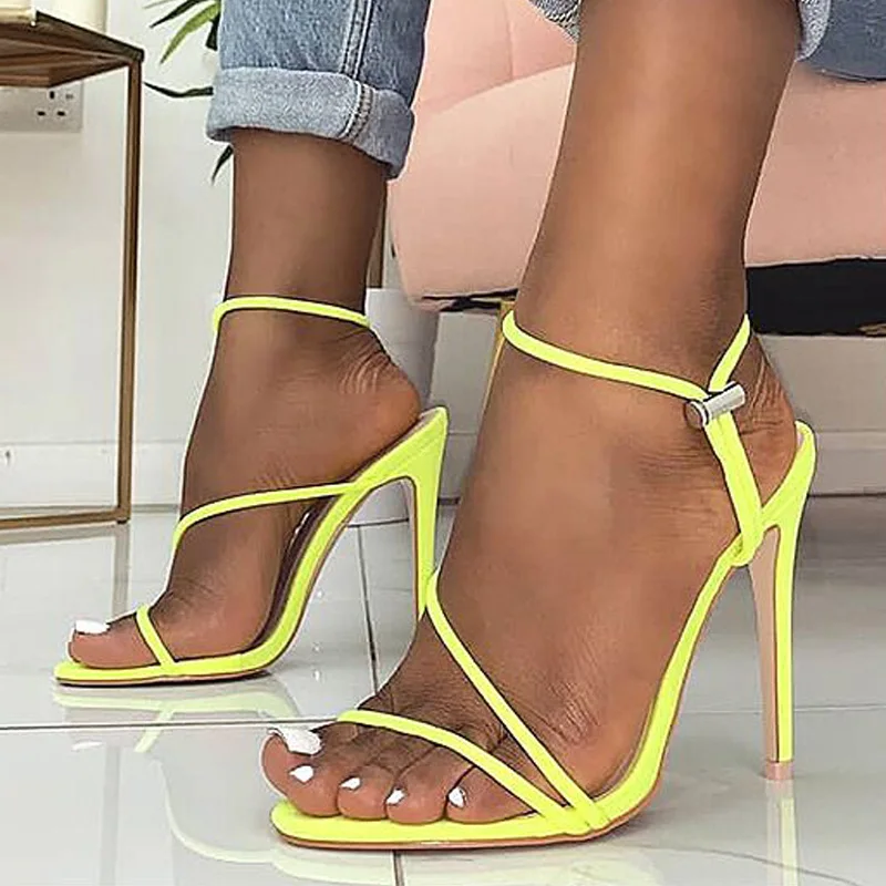 Женские сандалии на шпильках сексуальные туфли высоком каблуке женские каблуках