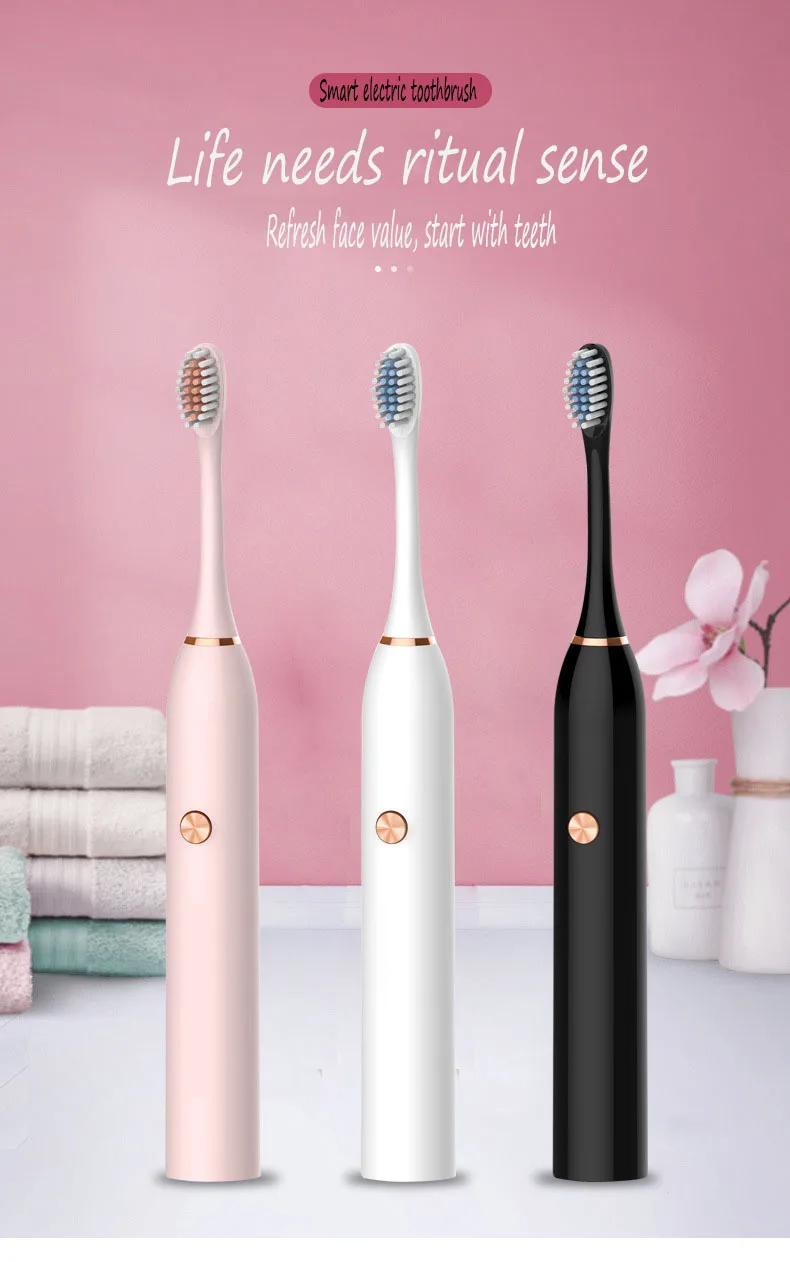 1 Set ElectricToothbrush With 2 Brush Heads Battery Operated Oral Hygiene No Rechargeable vibrator tooth brush sonic toothbrush | Бытовая