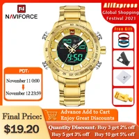 naviforce luxury brand men military sport watches mens digital quartz clock full steel waterproof wrist watch relogio masculino