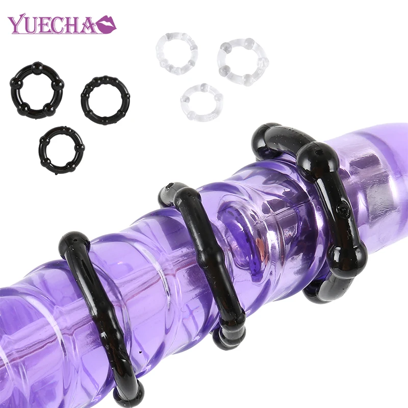 YUECHAO 3 шт силиконовые с бисером Кольца для пениса задержки эякуляции кольца члена