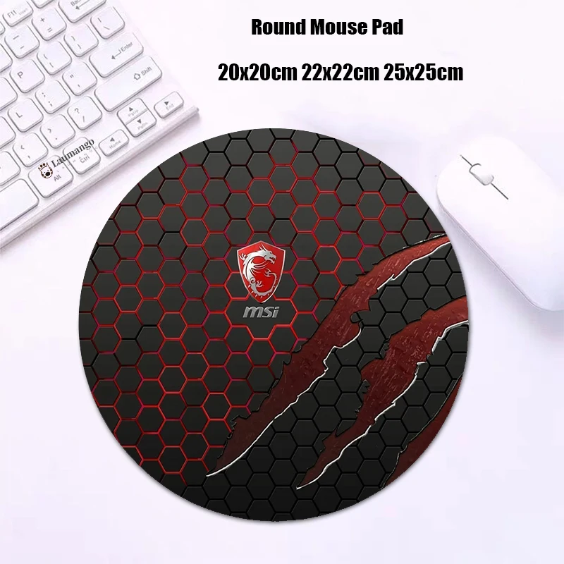 

MSI Reddragon Mouse Pad Small Size Round Gabinete Gamer Durable Mousepad Keyboard Desk Mat Gaming Accessories CS GO LOL Mausepad