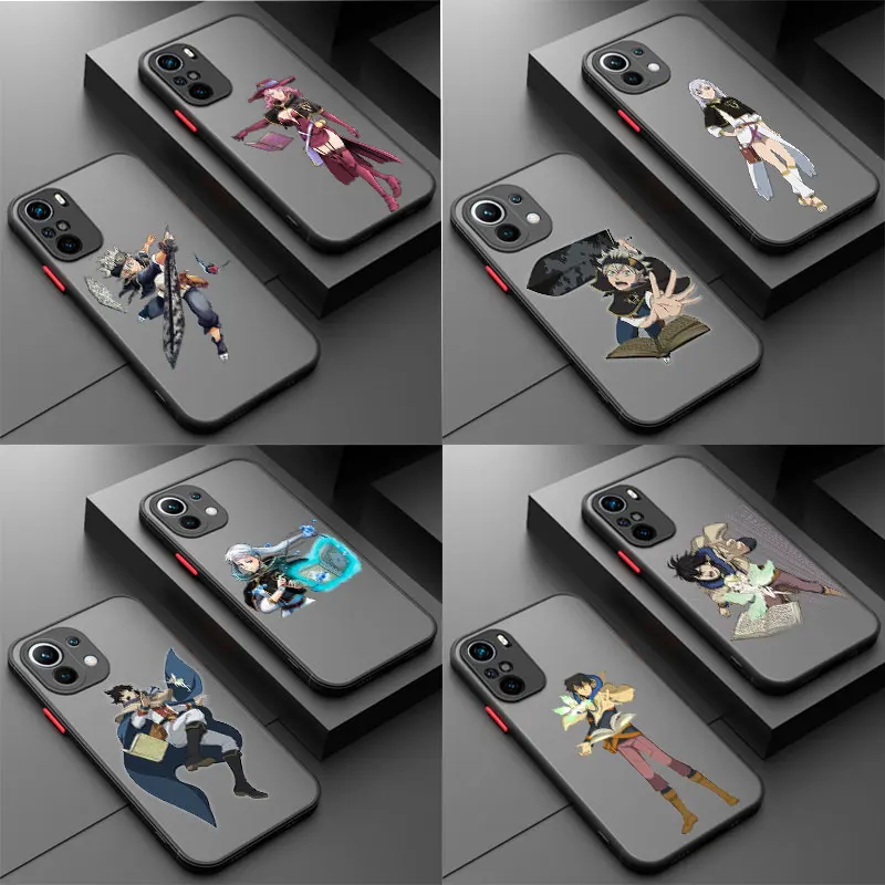 

Black Clover Magic Skin Feel Matte Case For Xiaomi POCO X3 NFC F2 M2 Pro 5G X2 F3 M3 Mi 11X 10T Note 10 Pro 11 10 Lite 9T 11i