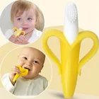 1 @ #1 шт. зубные щетки в форме банана, высококачественный силикон и экологически чистые детские зубные щетки с кольцом для прорезывания зубов