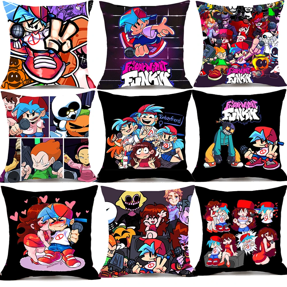 Наволочка для подушки с принтом пятница ночь