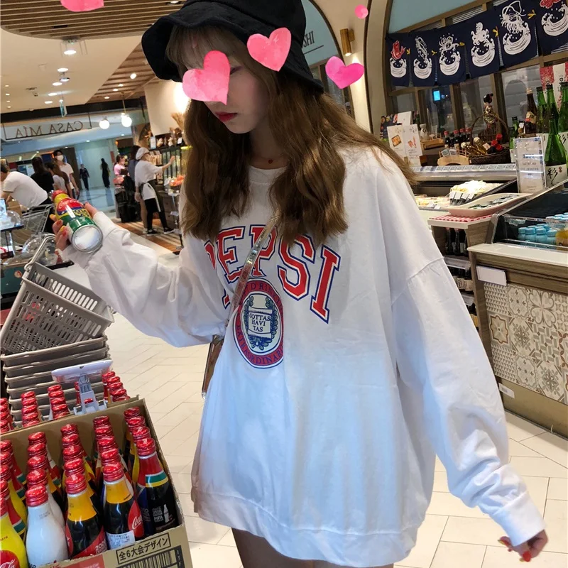 Женская толстовка с длинным рукавом Повседневная тонкая Толстовка большого