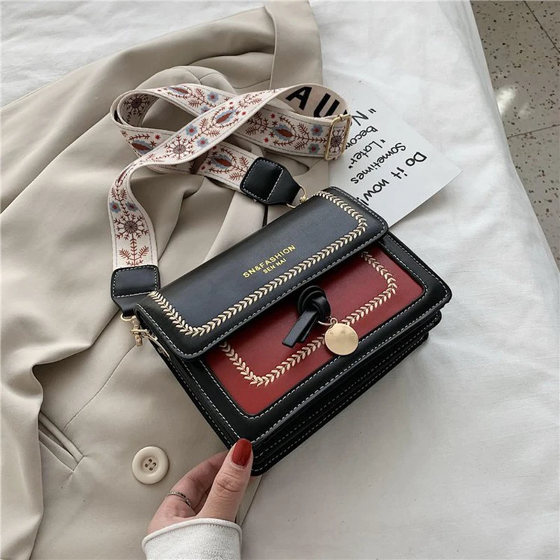 

Handbags PU Women's Shoulder Bag Ladies Luxury 2021 Solid Color Crossbody Bags Small Square Girl Cute Purses Top Handle Bags