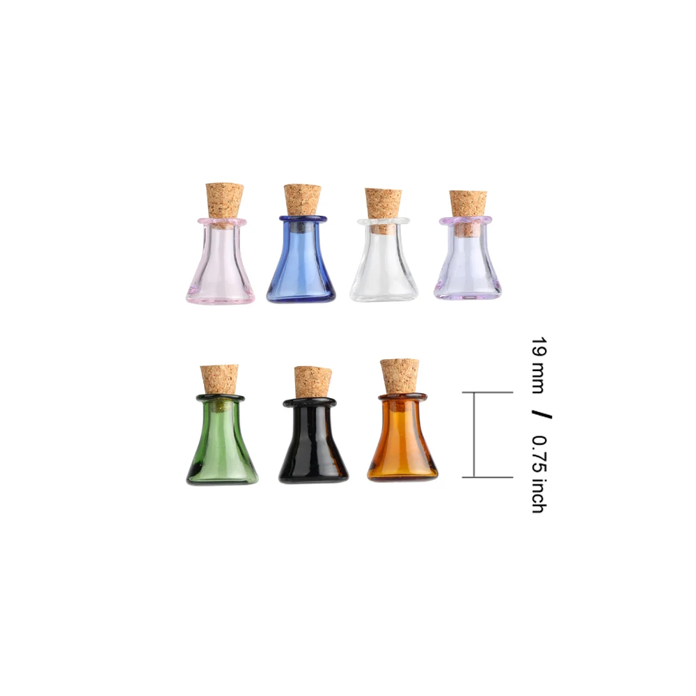 Мини стекло Цвет бутылки сплюснутые круглые с пробкой маленькие свадебный