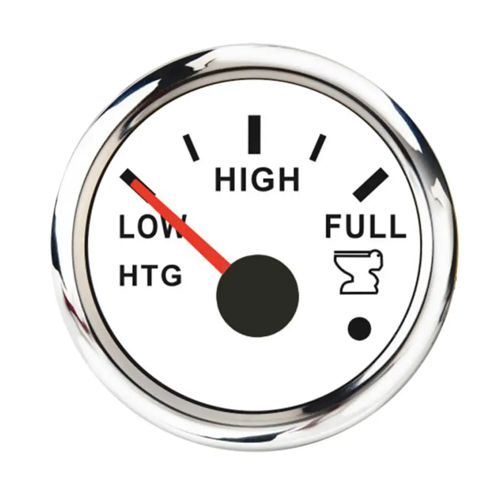 

52mm 2inch White Pointer Sewage Meter Water Level Gauge Marine Instrument