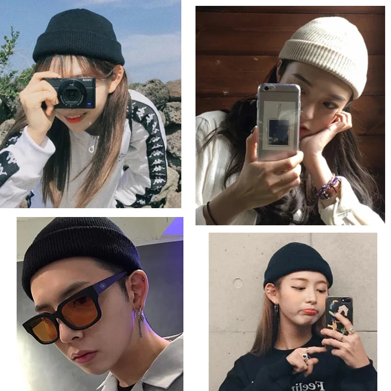 Мужская/Женская Стандартная теплая шапка уличные теплые головные уборы в виде