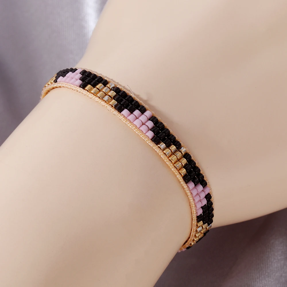 

Rttooas Leopard Miyuki Beaded Bracelet For Women Pulseras Mujer Moda 2020 Summer New Arrival Armband Handmade Loom Beaded